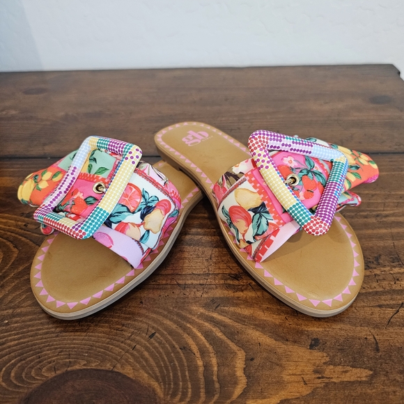 GB girls Other - GB Girls Multi-Color Fruit Print Sandals/Shoes Easter/Summer Size 3M